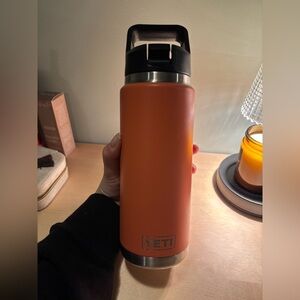YETI Orange Insulated Bottle